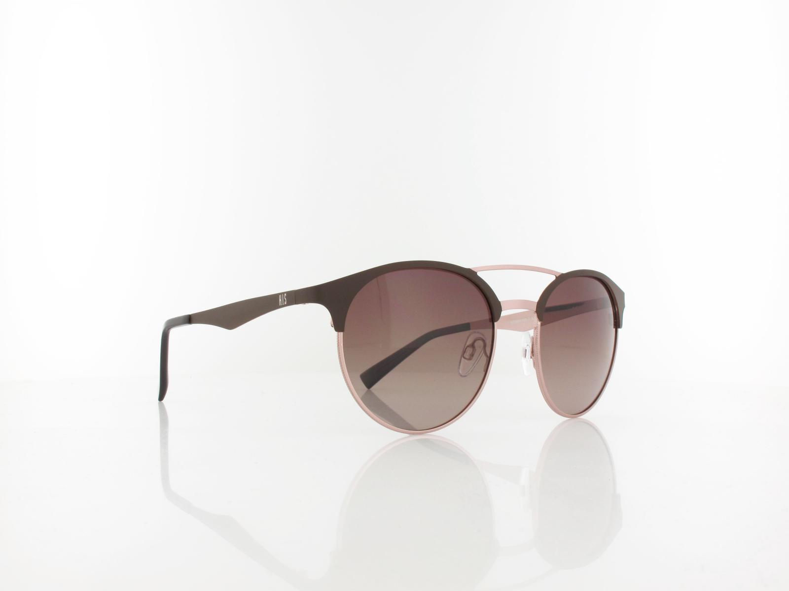 HIS polarized | HPS94108-2 53 | brown / brown gradient with silver flash polarized