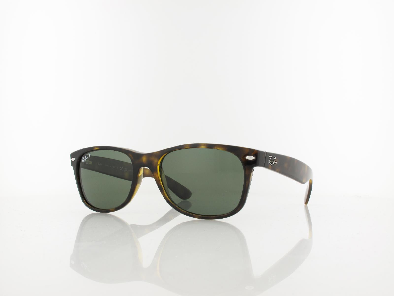 Ray Ban | New Wayfarer RB2132 902/58 55 | tortoise / crystal green polarized