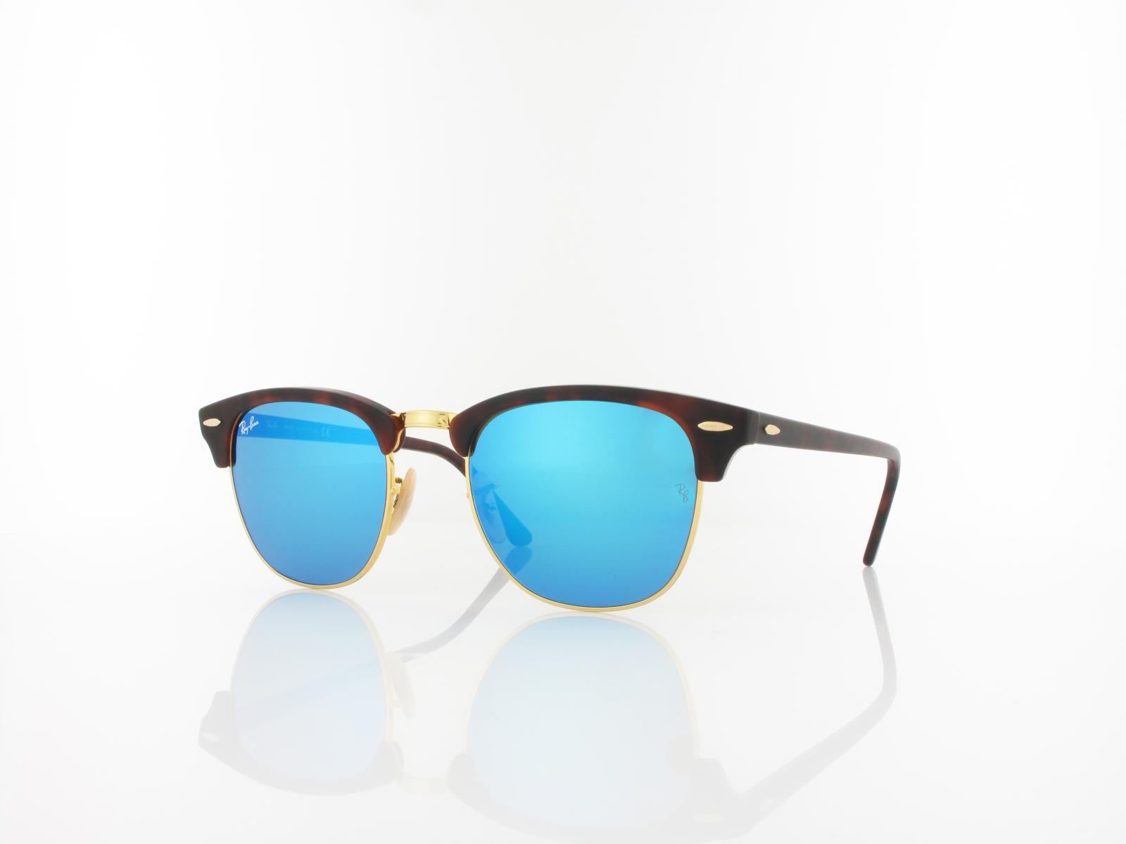 Ray Ban | Clubmaster RB3016 114517 51 | sand havana gold / grey mirror blue