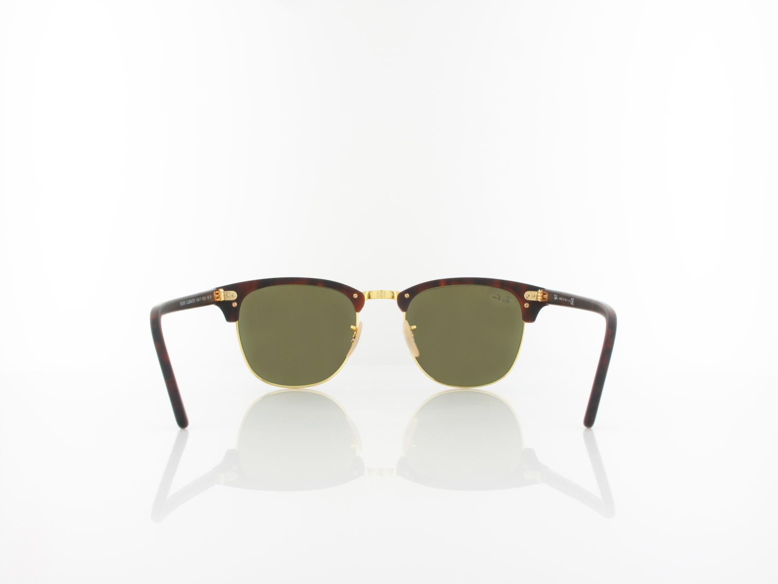 Ray Ban | Clubmaster RB3016 114517 51 | sand havana gold / grey mirror blue