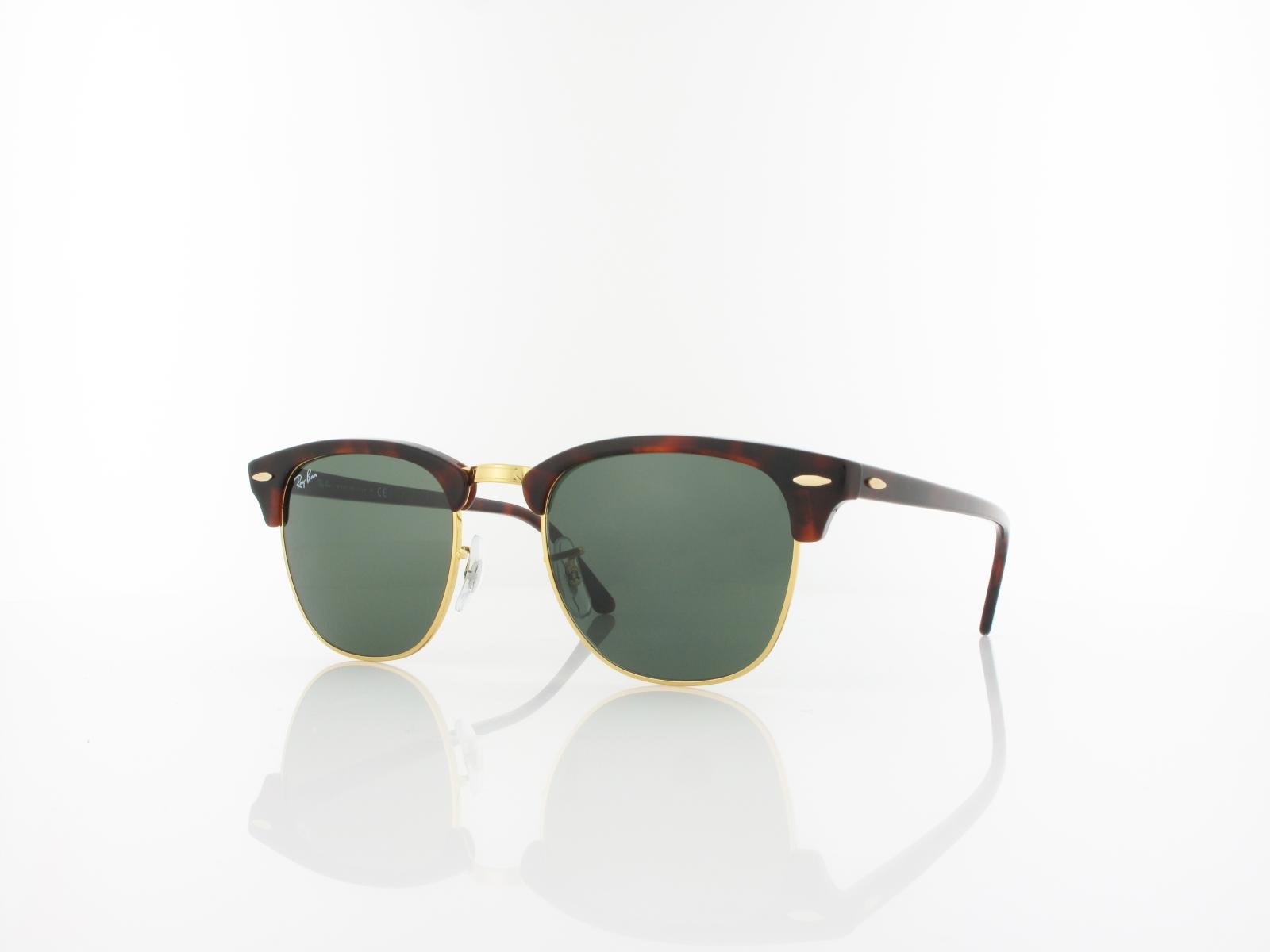 Ray Ban | Clubmaster RB3016 W0366 51 | mock tortoise arista / crystal green