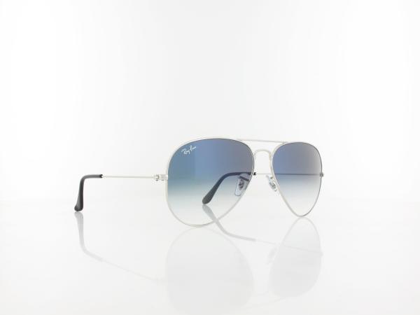Ray Ban | Aviator Large Metal RB3025 003/3F 58 | silver / crystal gradient light blue