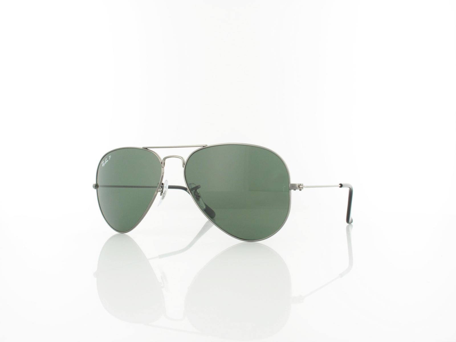 Ray Ban | Aviator Large Metal RB3025 004-58 58 | gunmetal / crystal green polarized