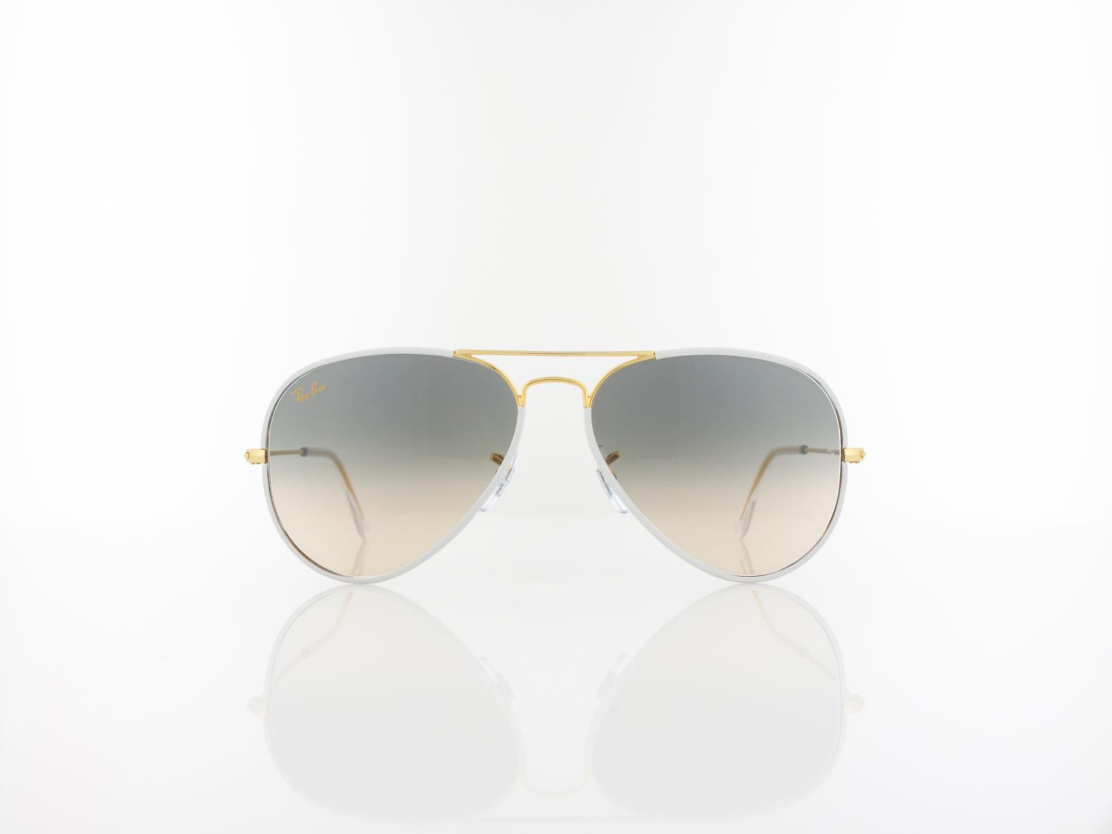 Ray Ban | Aviator Full Color RB3025JM 919632 58 | grey on legend gold / clear gradient grey
