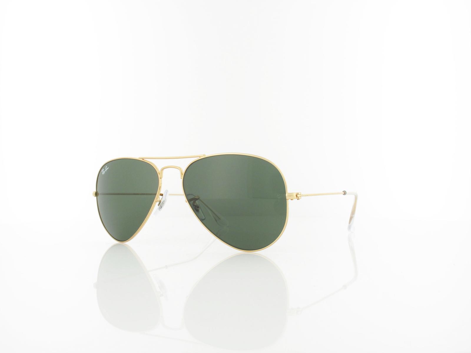 Ray Ban | Aviator Large Metal RB3025 W3234 55 | arista gold / crystal green