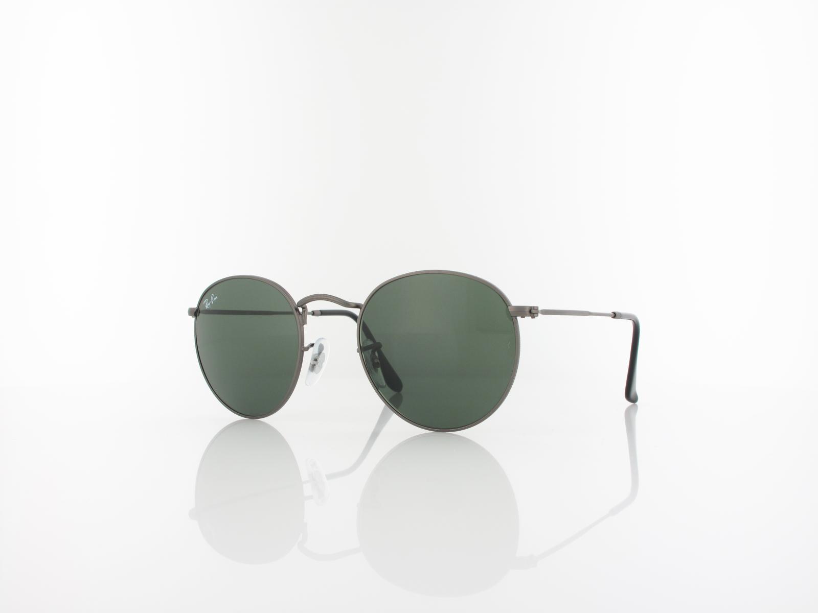 Ray Ban | Round Metal RB3447 029 50 | matt gunmetal / green