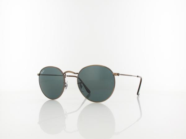 Ray Ban | Round Metal RB3447 9230R5 50 | antique copper / blue