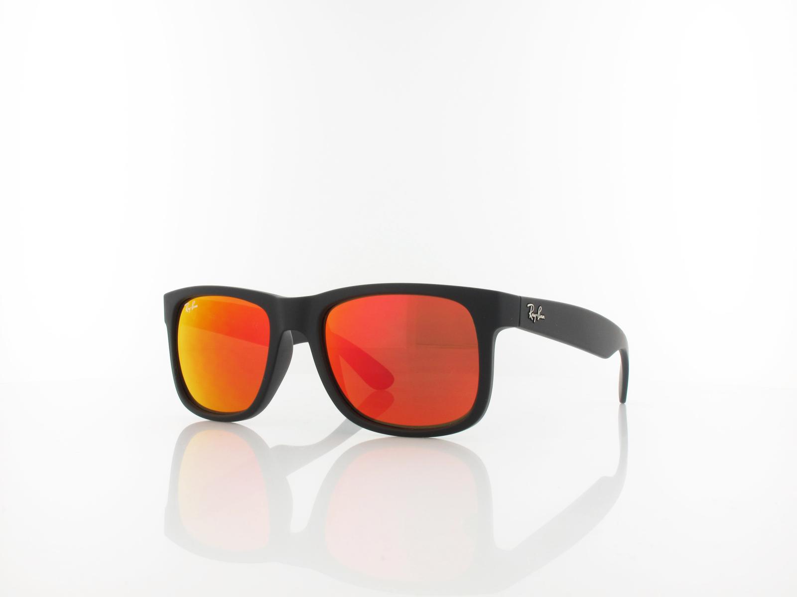 Ray Ban | Justin RB4165 622/6Q 51 | rubber black / brown mirror orange