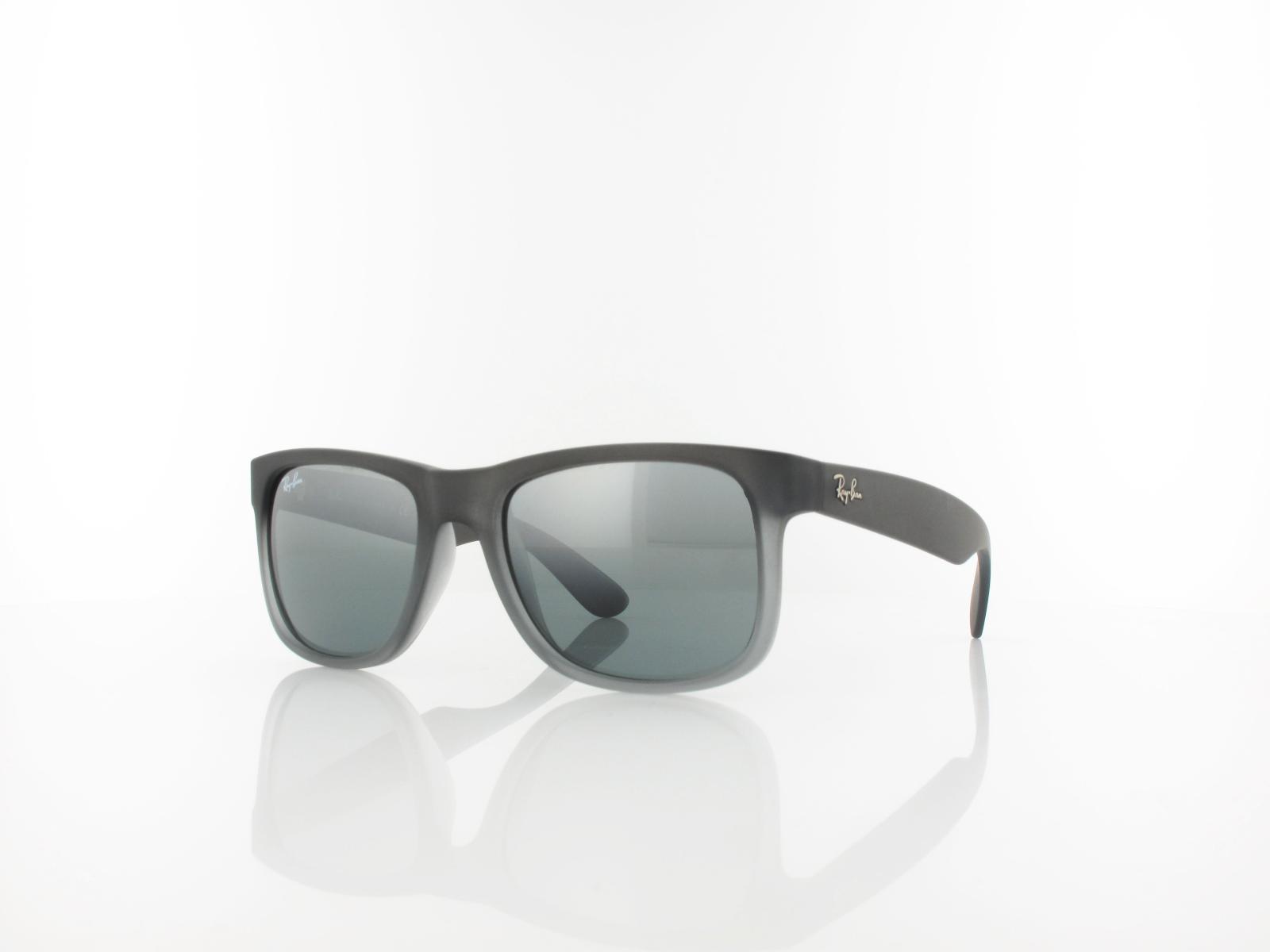 Ray Ban | Justin RB4165 852/88 51 | rubber grey transparent / grey gradient silver mirror