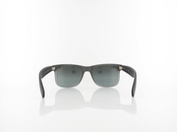Ray Ban | Justin RB4165 852/88 51 | rubber grey transparent / grey gradient silver mirror