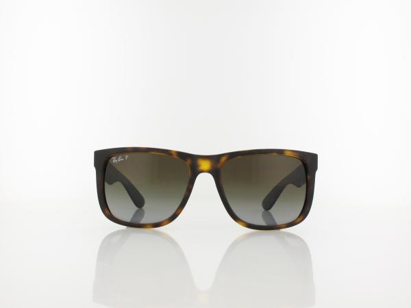 Ray Ban | Justin RB4165 865/T5 55 | rubber havana / grey gradient brown polarized