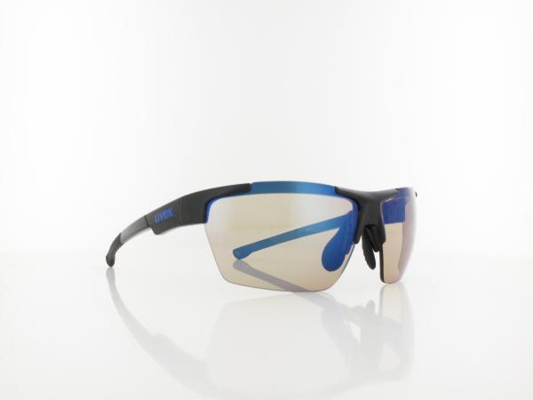 UVEX | RXi 4103 CV V 1100 76 | shiny black / colorvision variomatic blue mirror