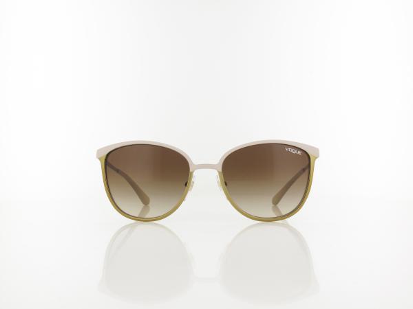 Vogue eyewear | VO4002S 996S13 55 | matte beige brushed gold / brown gradient