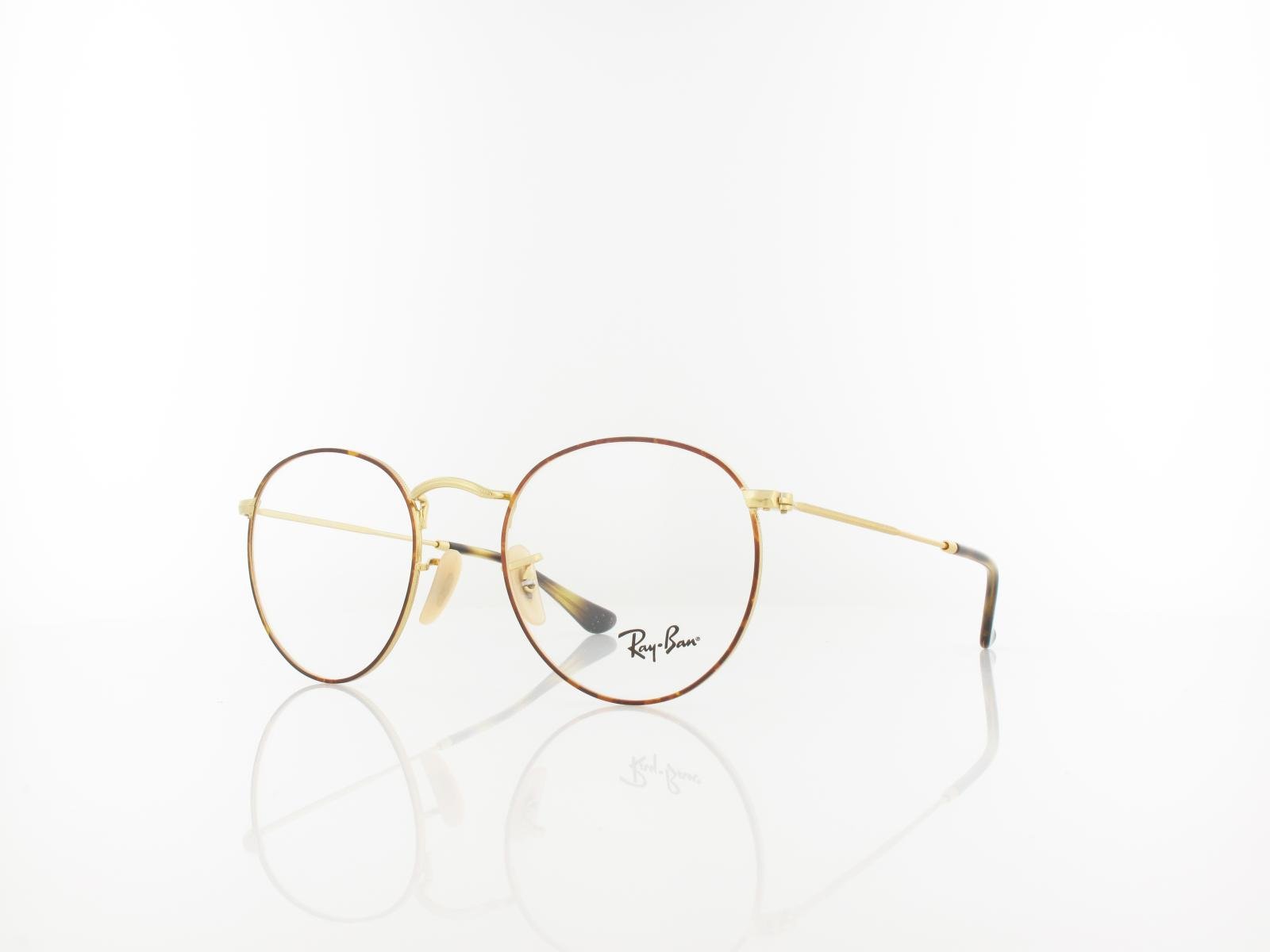 Ray Ban | Round Metal RX3447V 2945 50 | gold on top havana