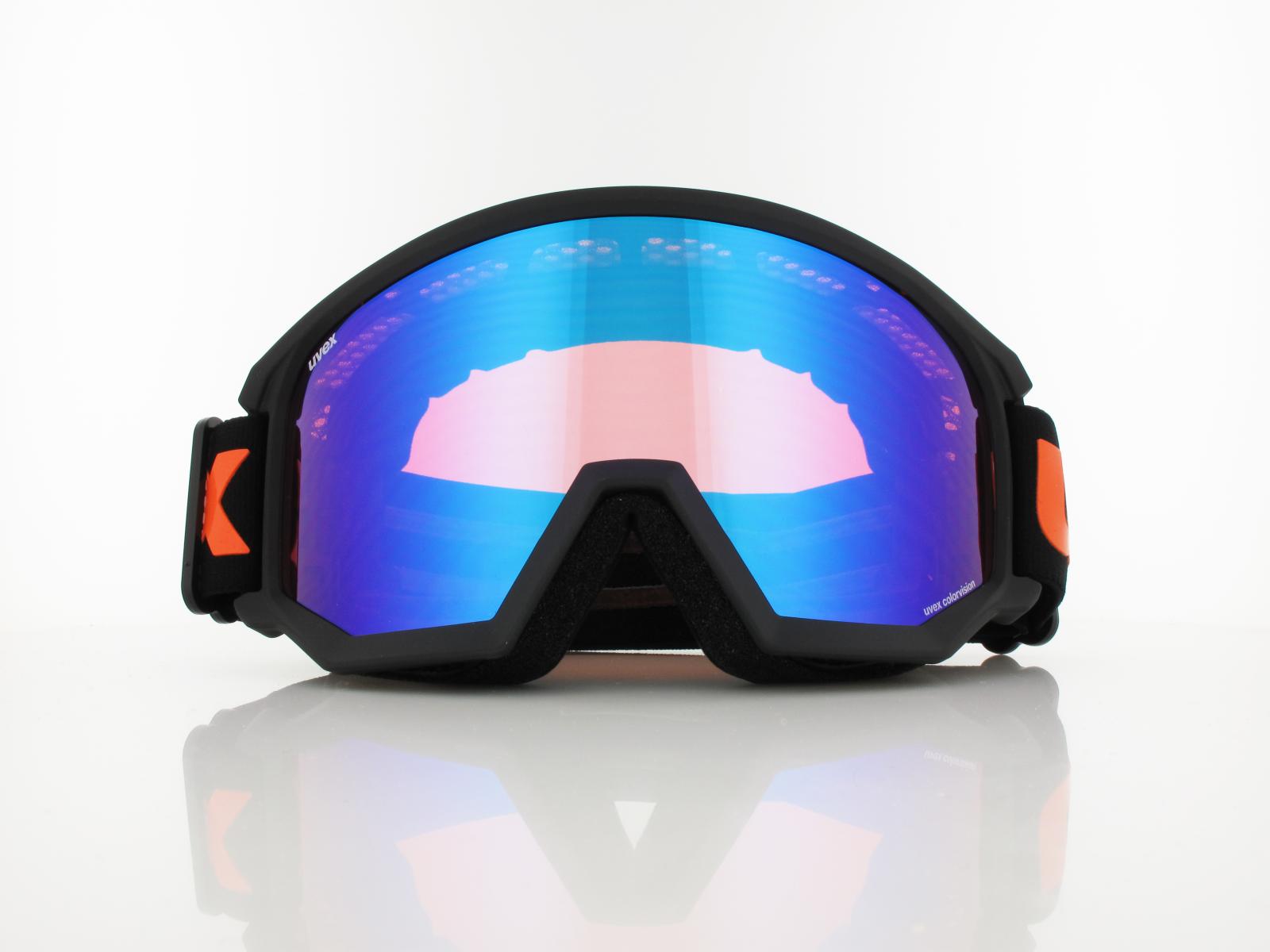 UVEX | athletic CV S550527 2230 | black matt / mirror blue colorvision orange