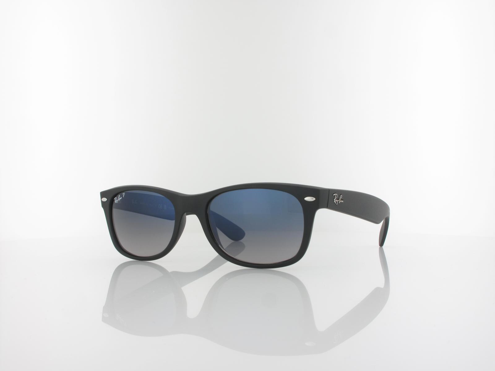 Ray Ban | New Wayfarer RB2132 601S78 52 | matte black / polar blue gradient grey