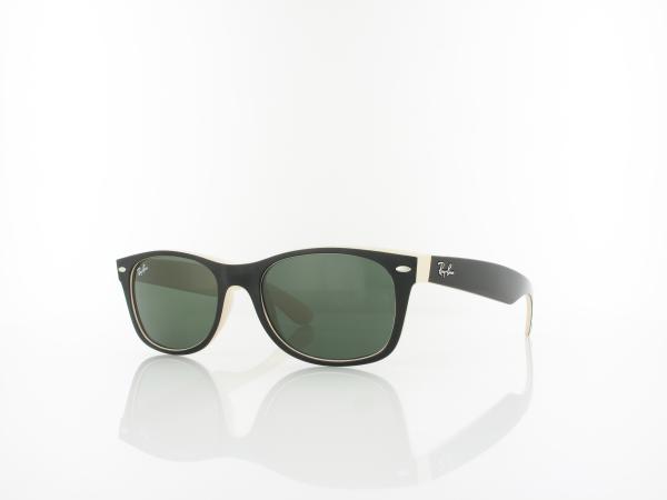 Ray Ban | New Wayfarer RB2132  875 52 | top black on beige / crystal green