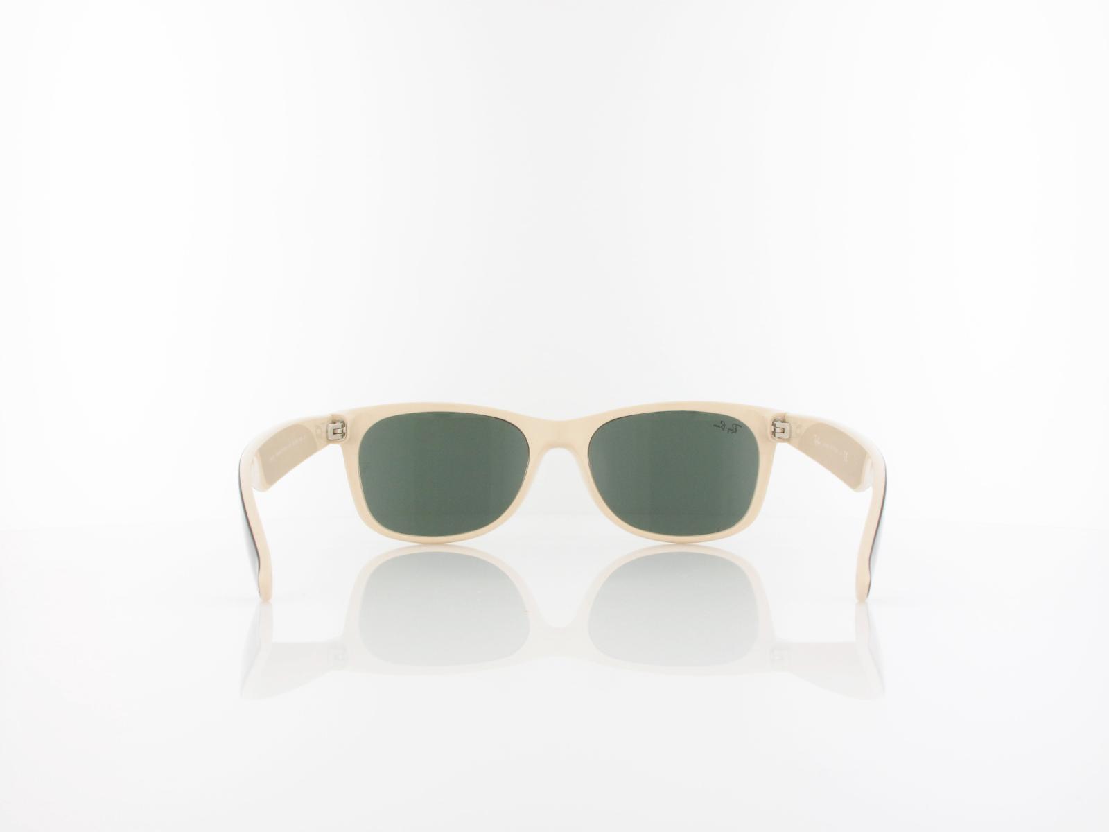 Ray Ban | New Wayfarer RB2132  875 55 | top black on beige / crystal green