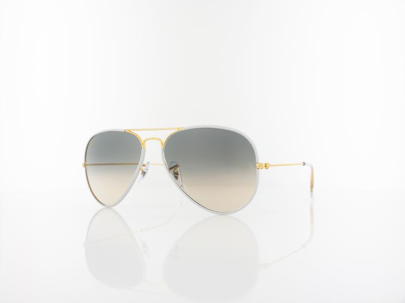 Ray Ban | Aviator Full Color RB3025JM 919632 58 | grey on legend gold / clear gradient grey