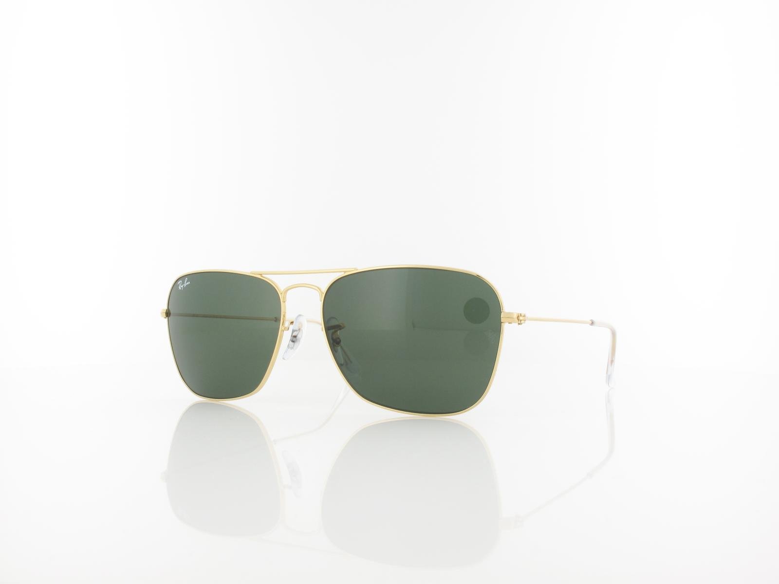 Ray Ban Caravan RB3136 001 58 arista crystal green