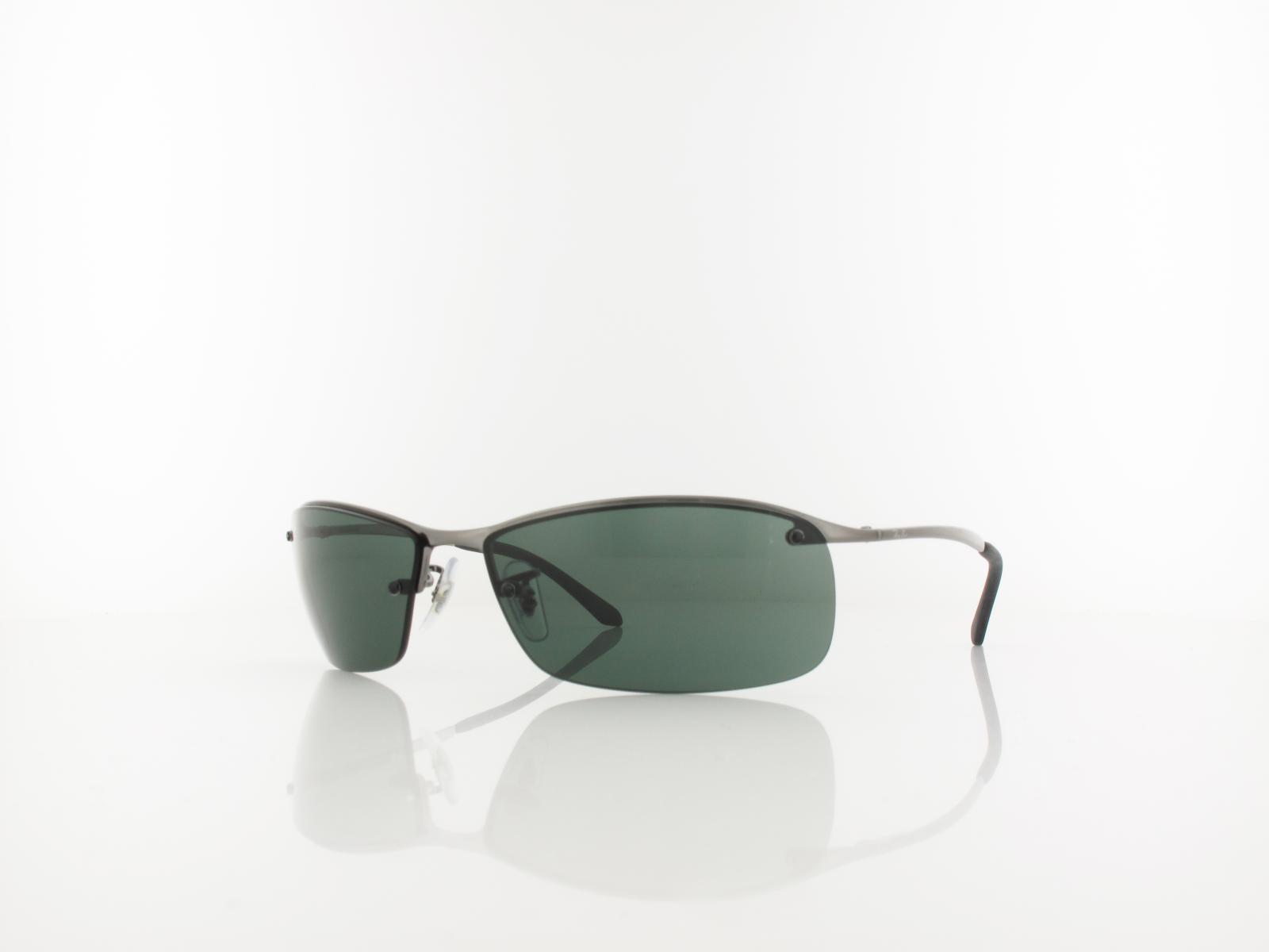 Ray-Ban RB3183 Sunglasses Polished Gunmetal/Green (RB3183)