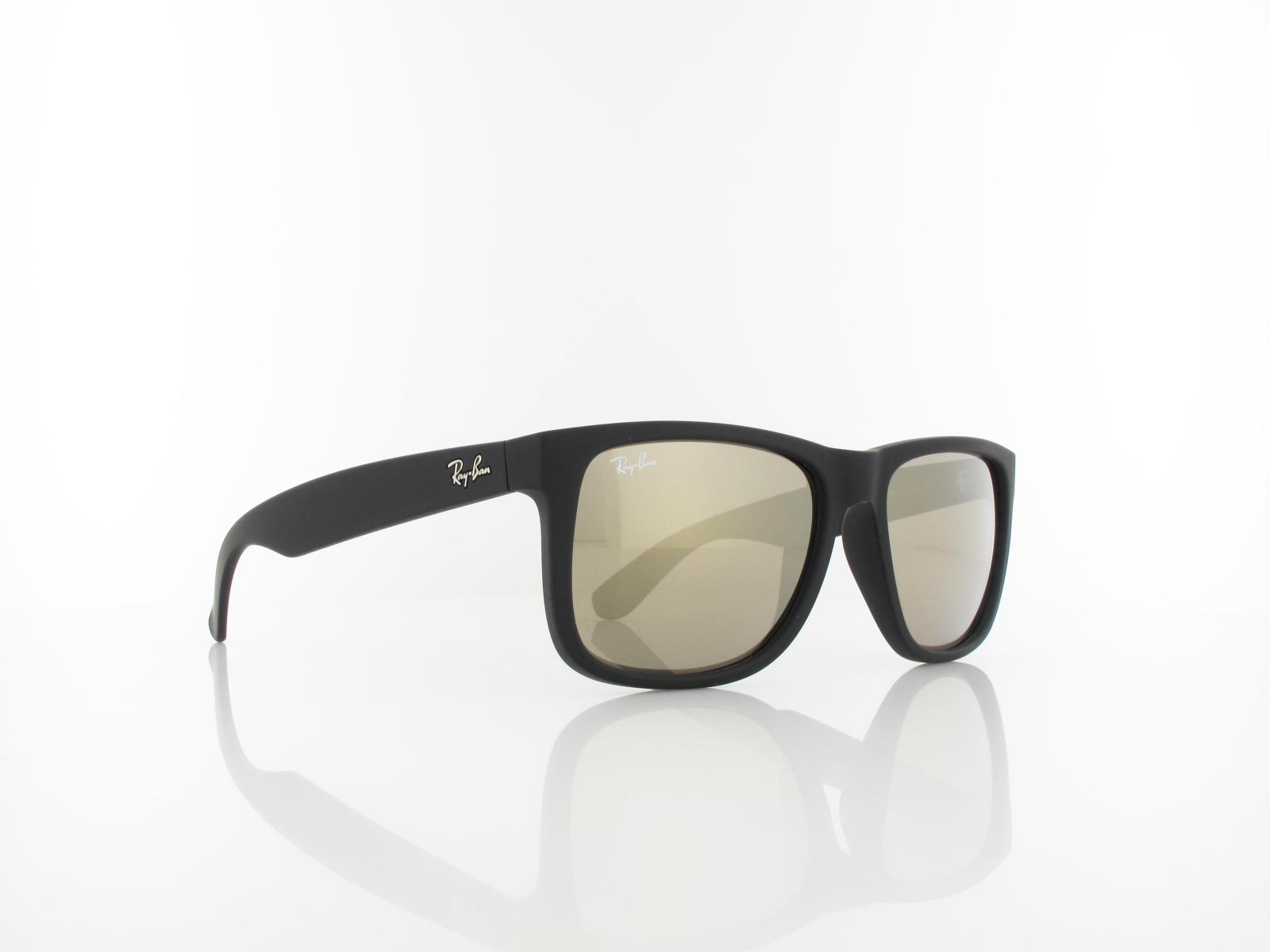 Ray Ban Justin RB4165 622/5A 54 rubber black / light brown mirror gold
