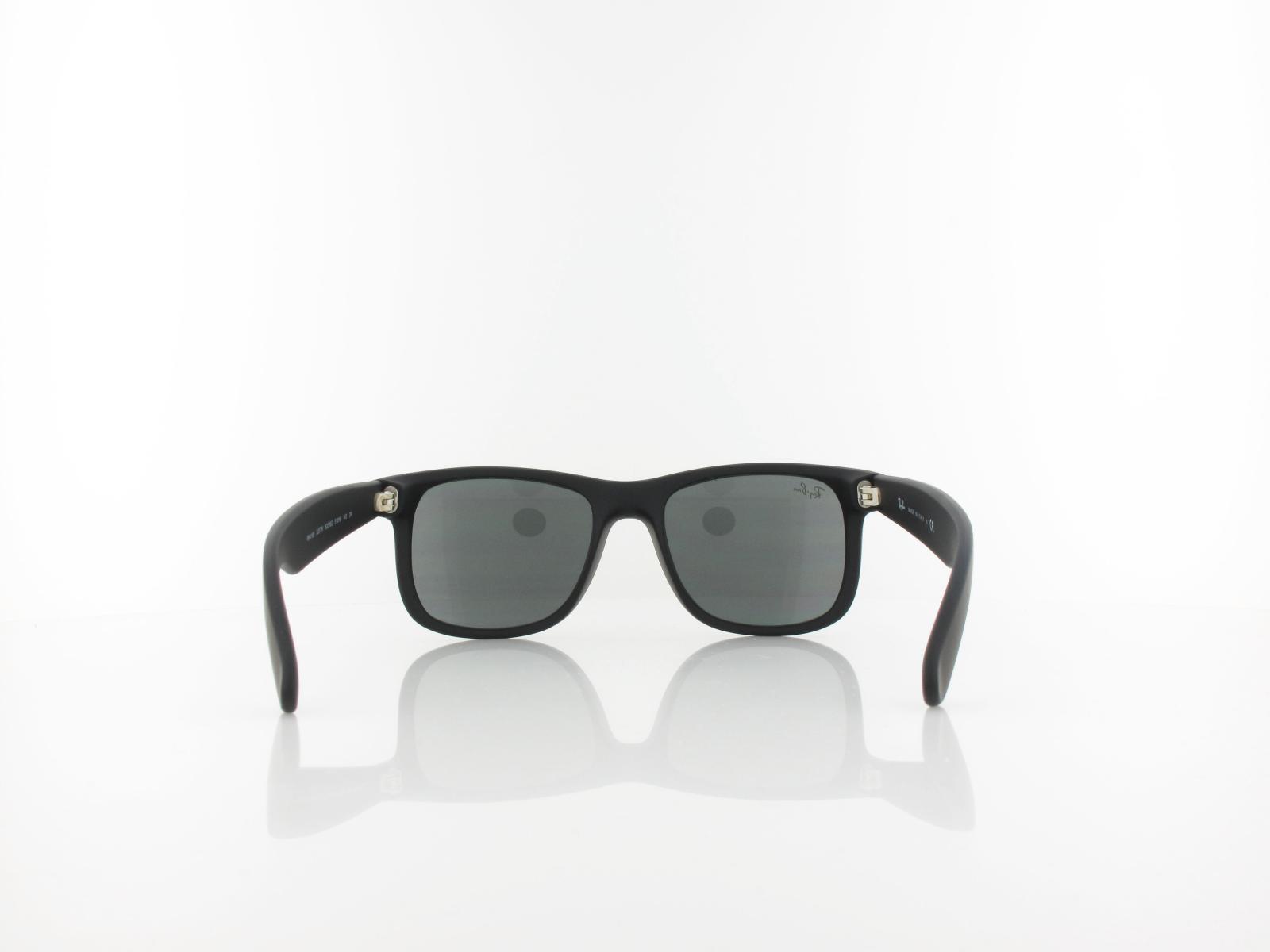 Ray Ban Justin RB4165 622 6G 51 rubber black grey mirror silver