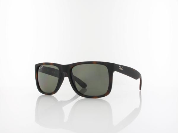 Ray Ban | JUSTIN RB4165 8659A 55 | rubber havana / dark green polar