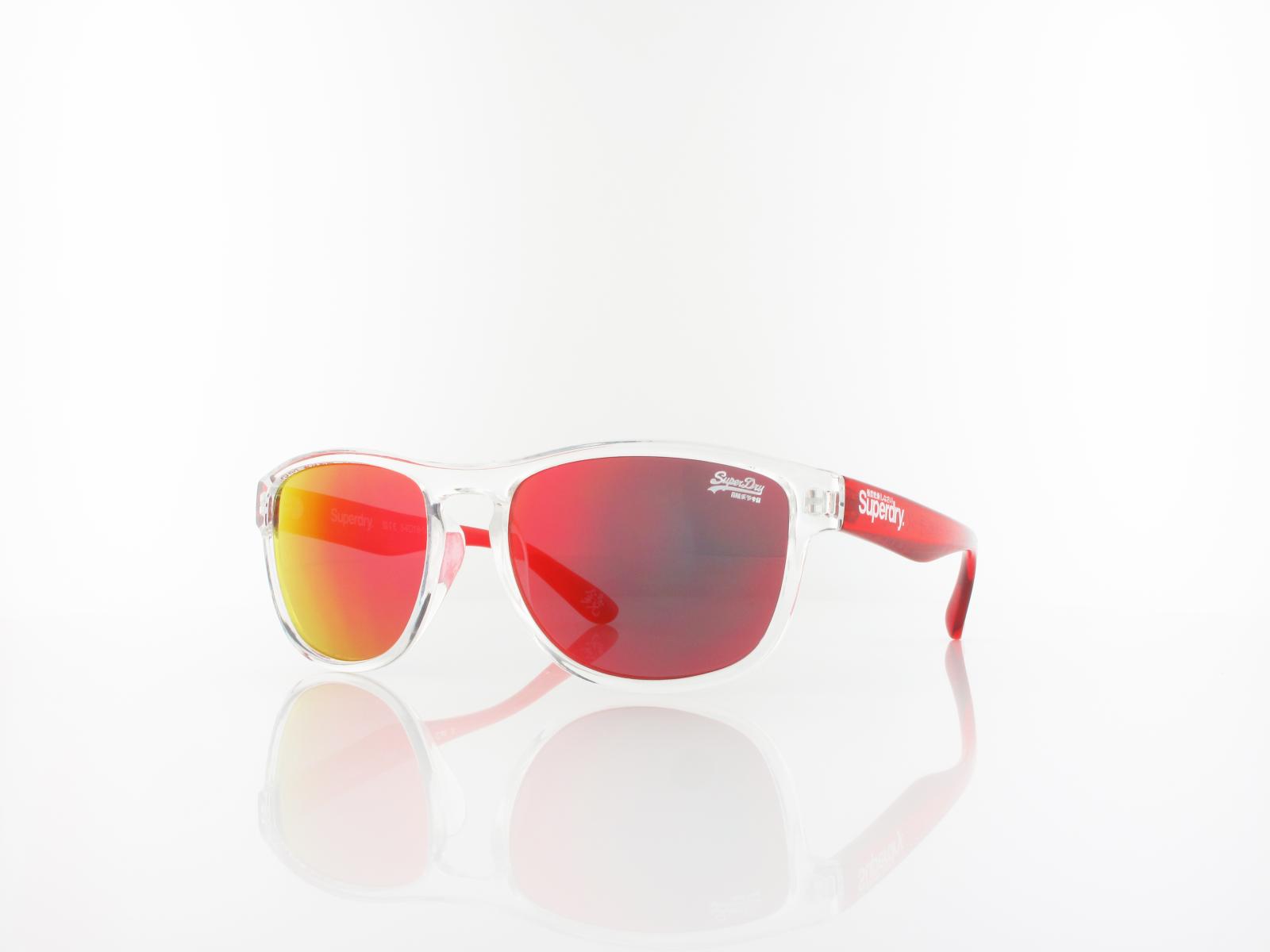 Superdry Rockstar 186 54 clear red transparent / red mirror 