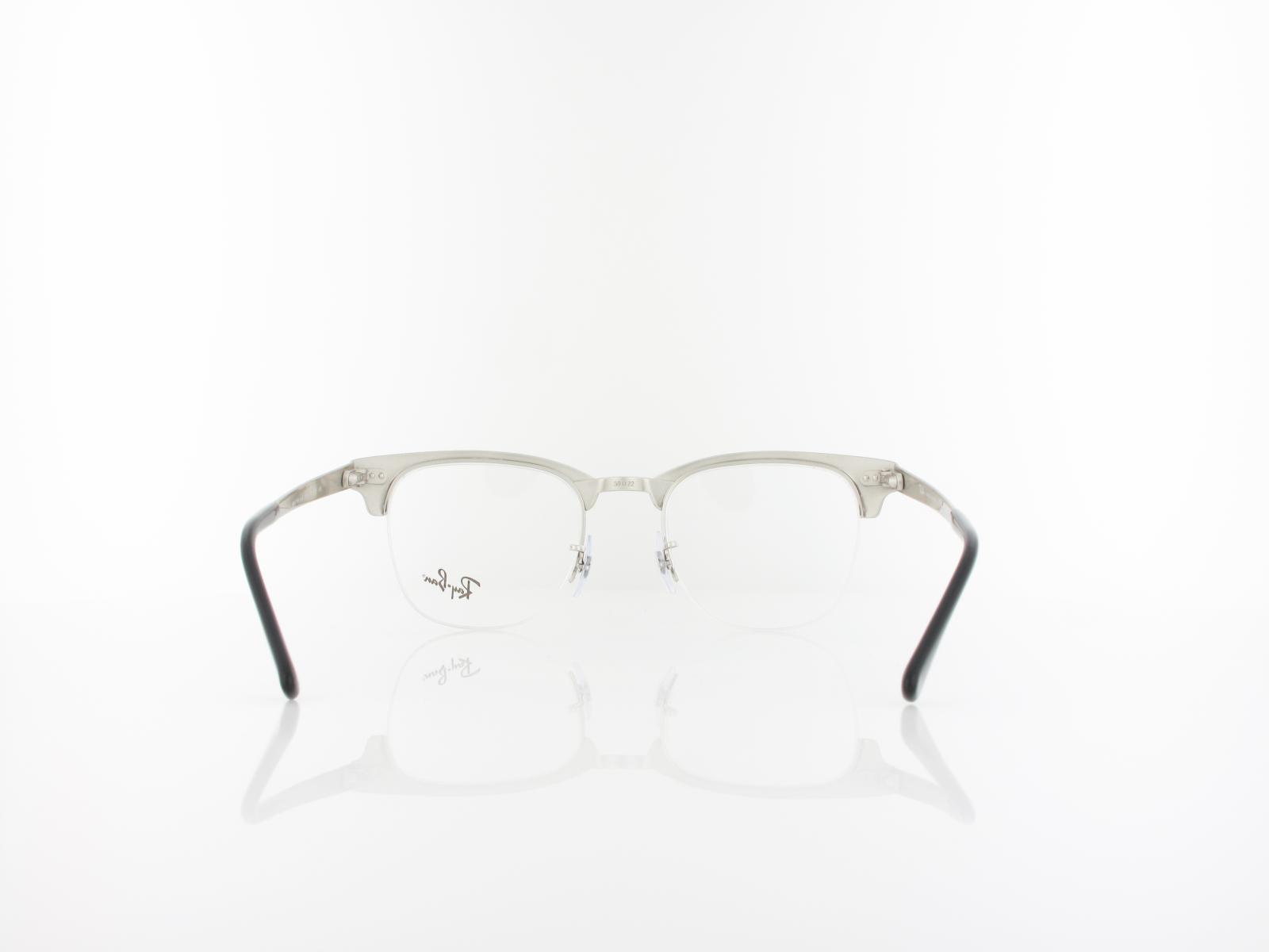 Ray Ban Clubmaster Metal RX3716VM 2861 50 black on silver