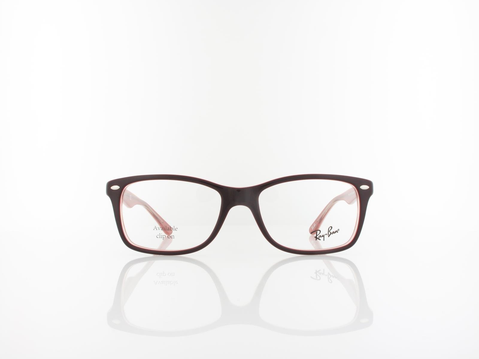 Ray Ban | RX5228 8120 53 | brown on trasparent pink
