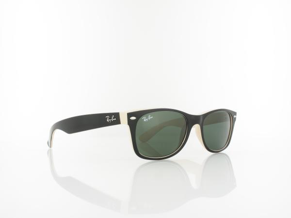 Ray Ban New Wayfarer RB2132 894 76 55 matte havana blue green mirror polar