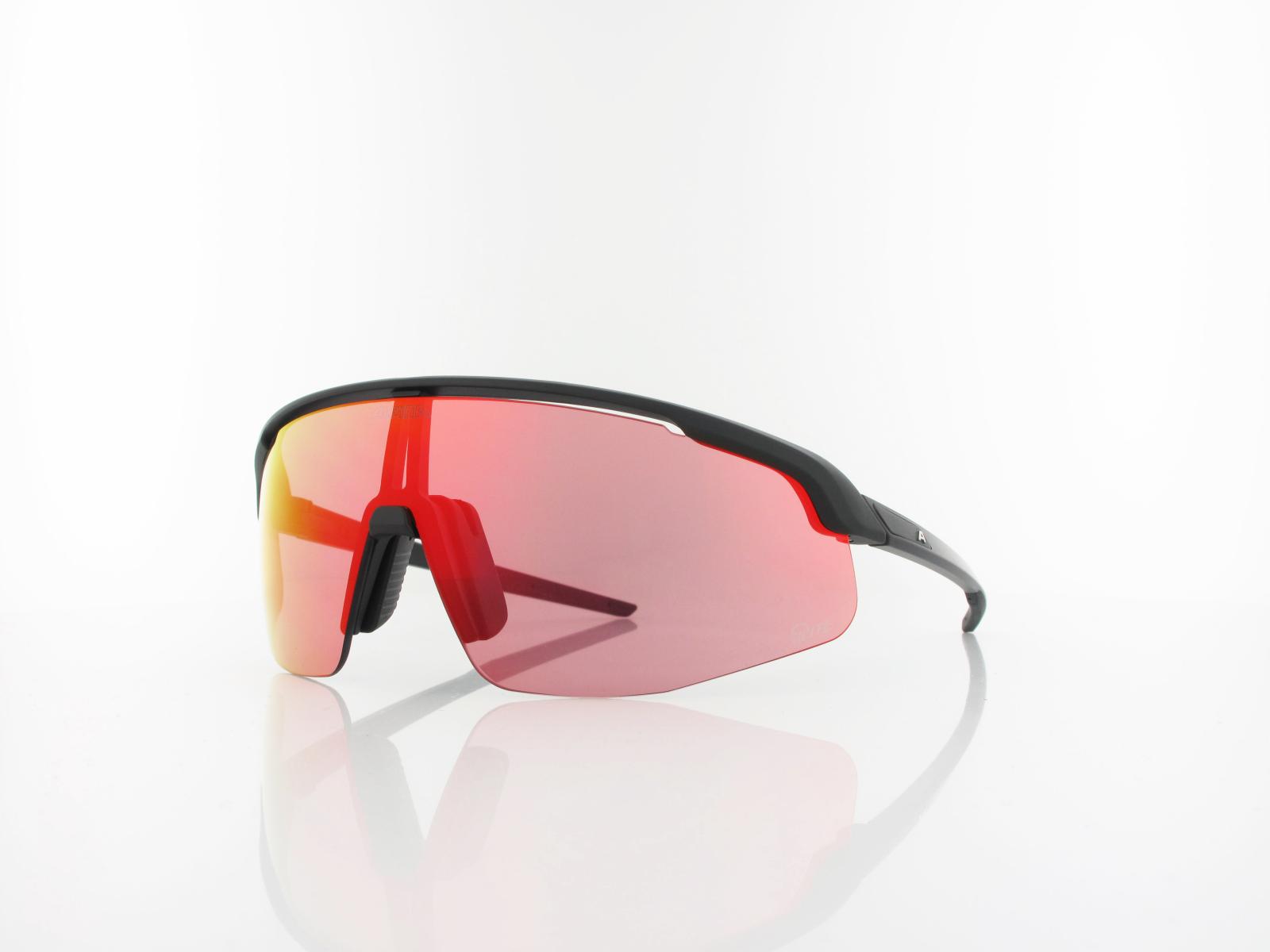 ALPINA | Turbo Pro Q-LITE A8749 031 145 | black matt / Q-LITE red mirror