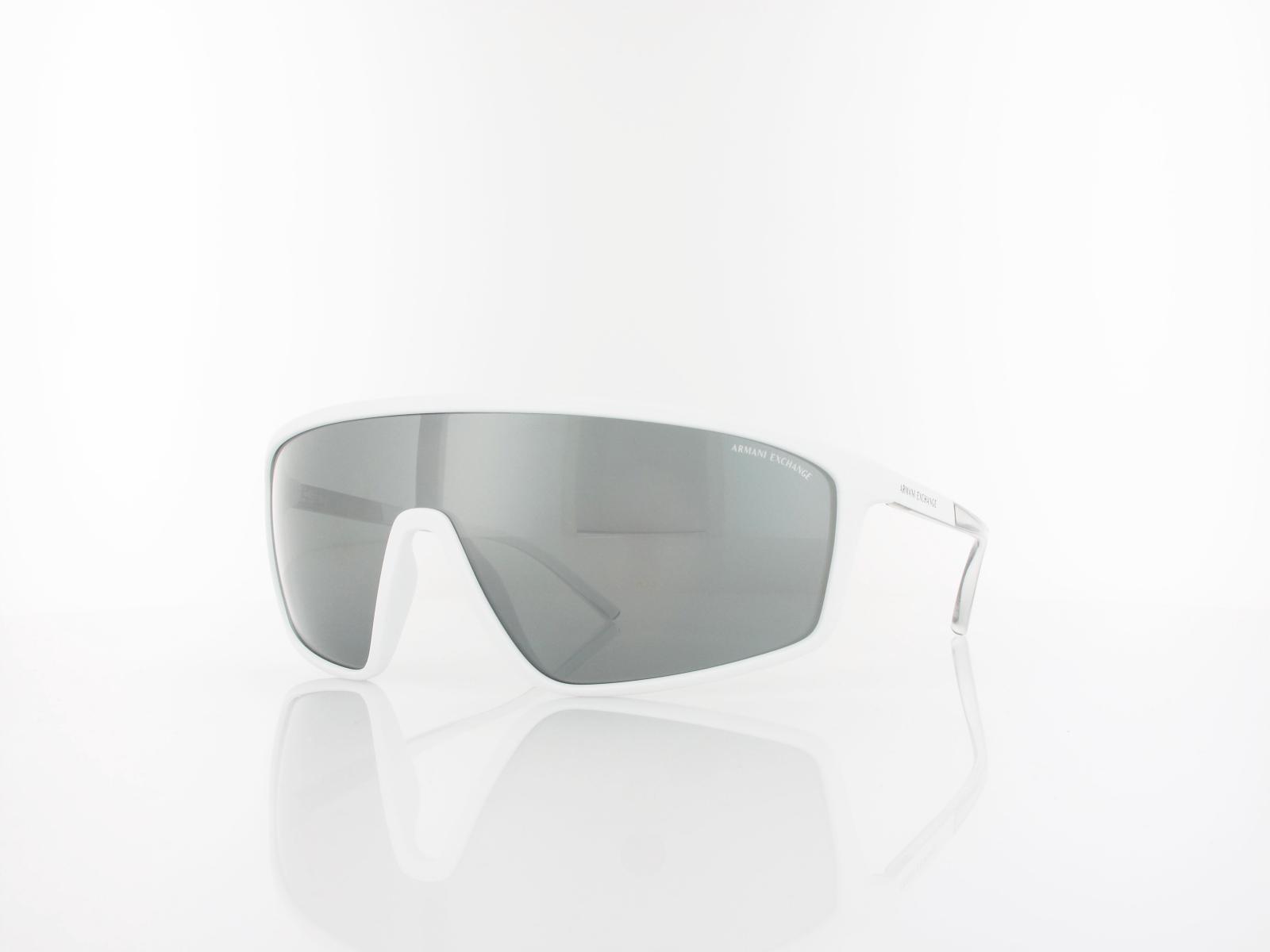 Armani Exchange | AX4119S 81566G 137 | matte white / grey mirror silver