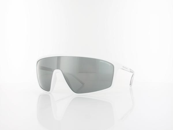 Armani Exchange | AX4119S 81566G 137 | matte white / grey mirror silver