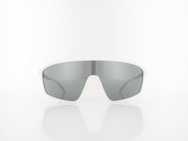 Armani Exchange | AX4119S 81566G 137 | matte white / grey mirror silver