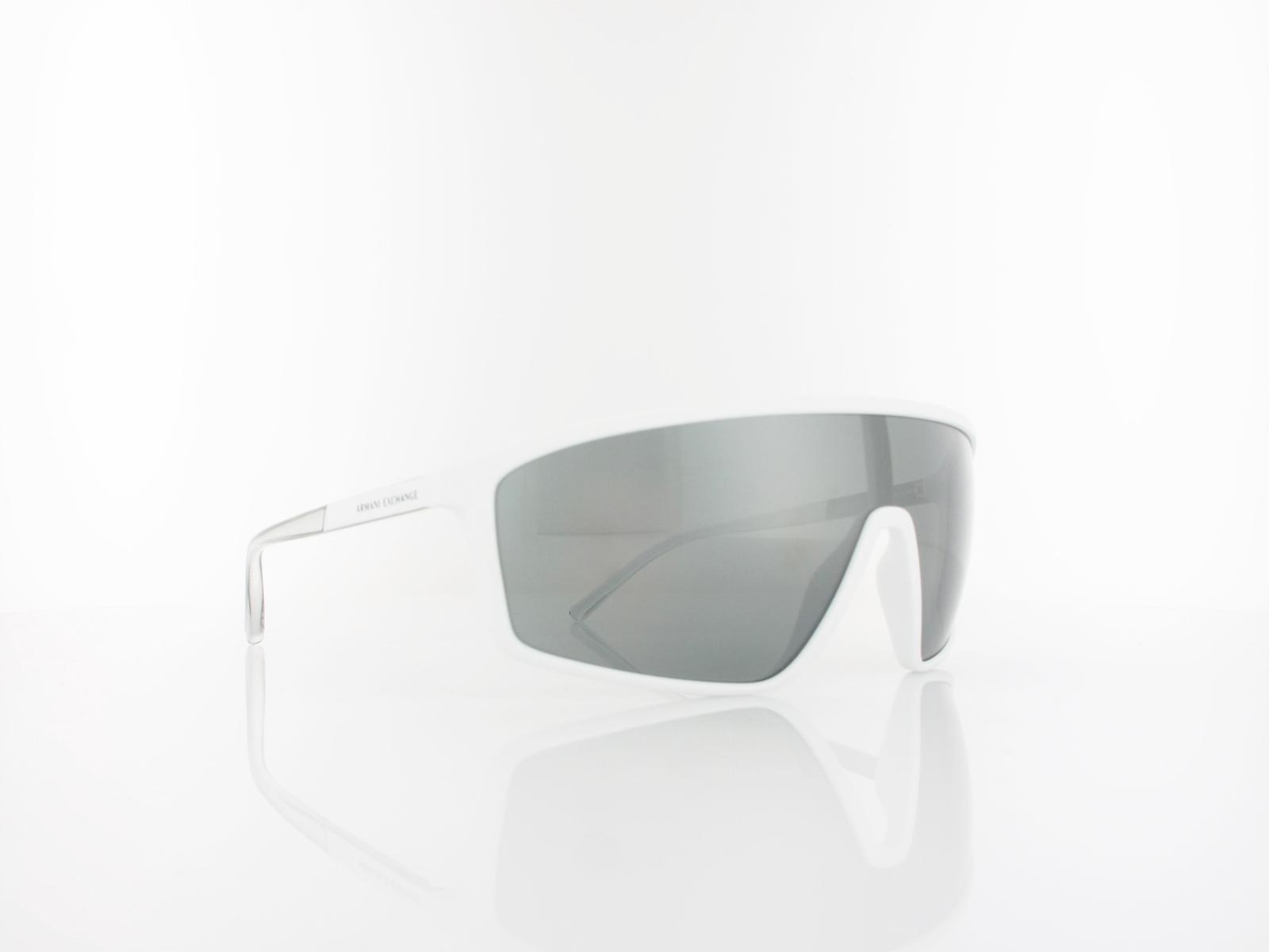 Armani Exchange | AX4119S 81566G 137 | matte white / grey mirror silver