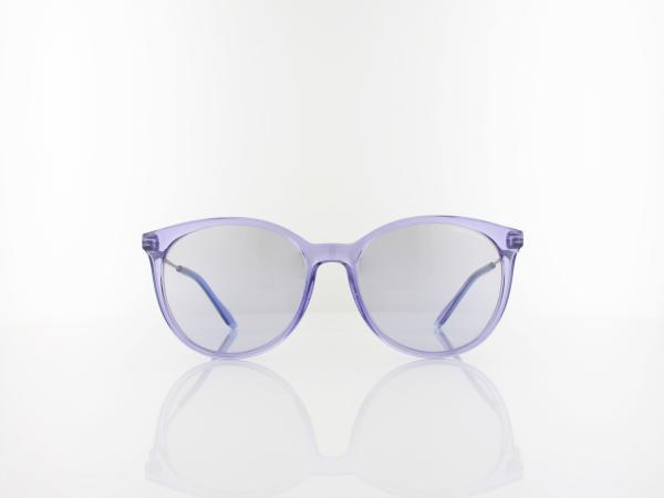 Armani Exchange | AX4140S 82367P 55 | shiny transparent violet / violet mirror silver gradient