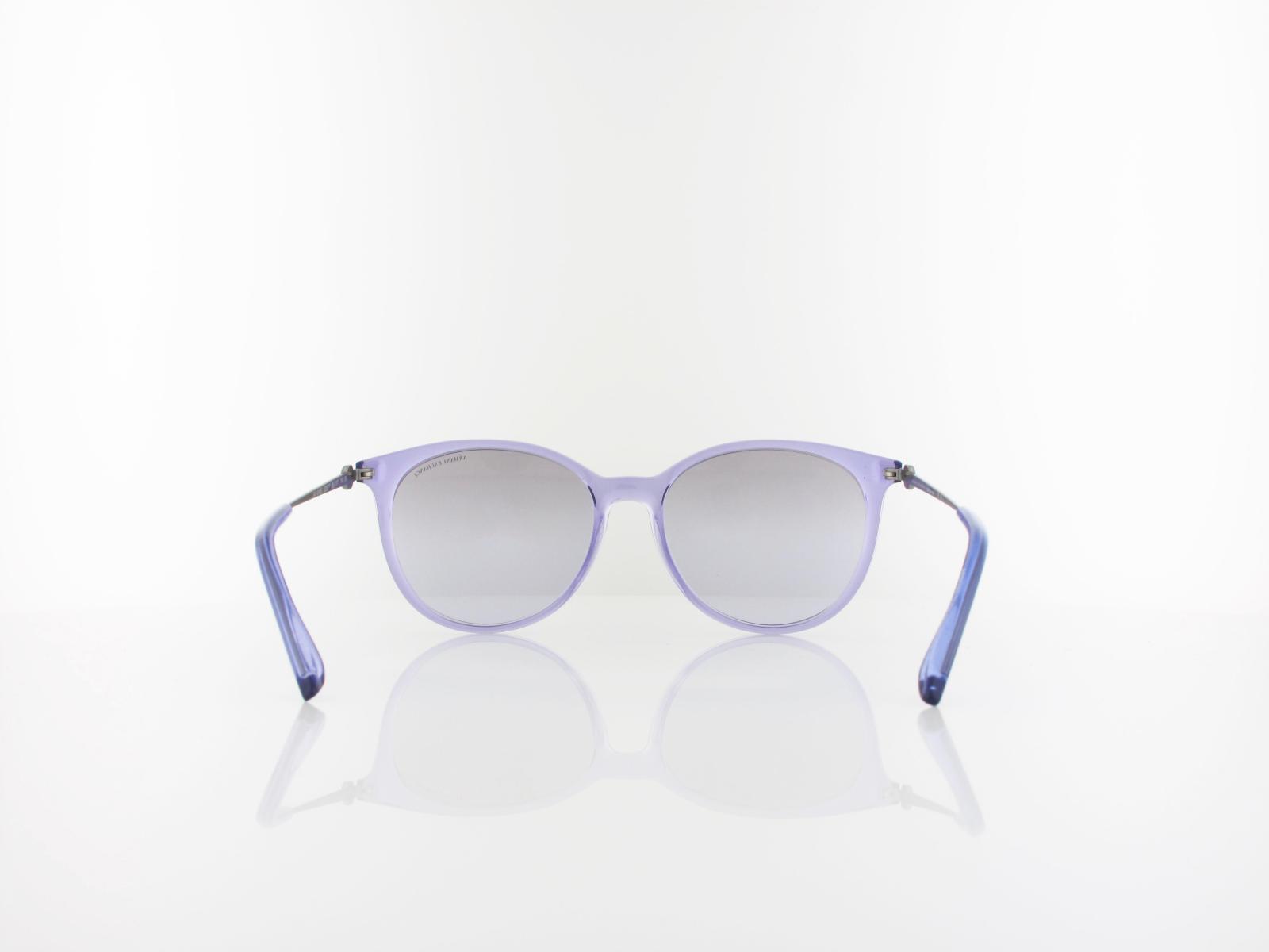 Armani Exchange | AX4140S 82367P 55 | shiny transparent violet / violet mirror silver gradient