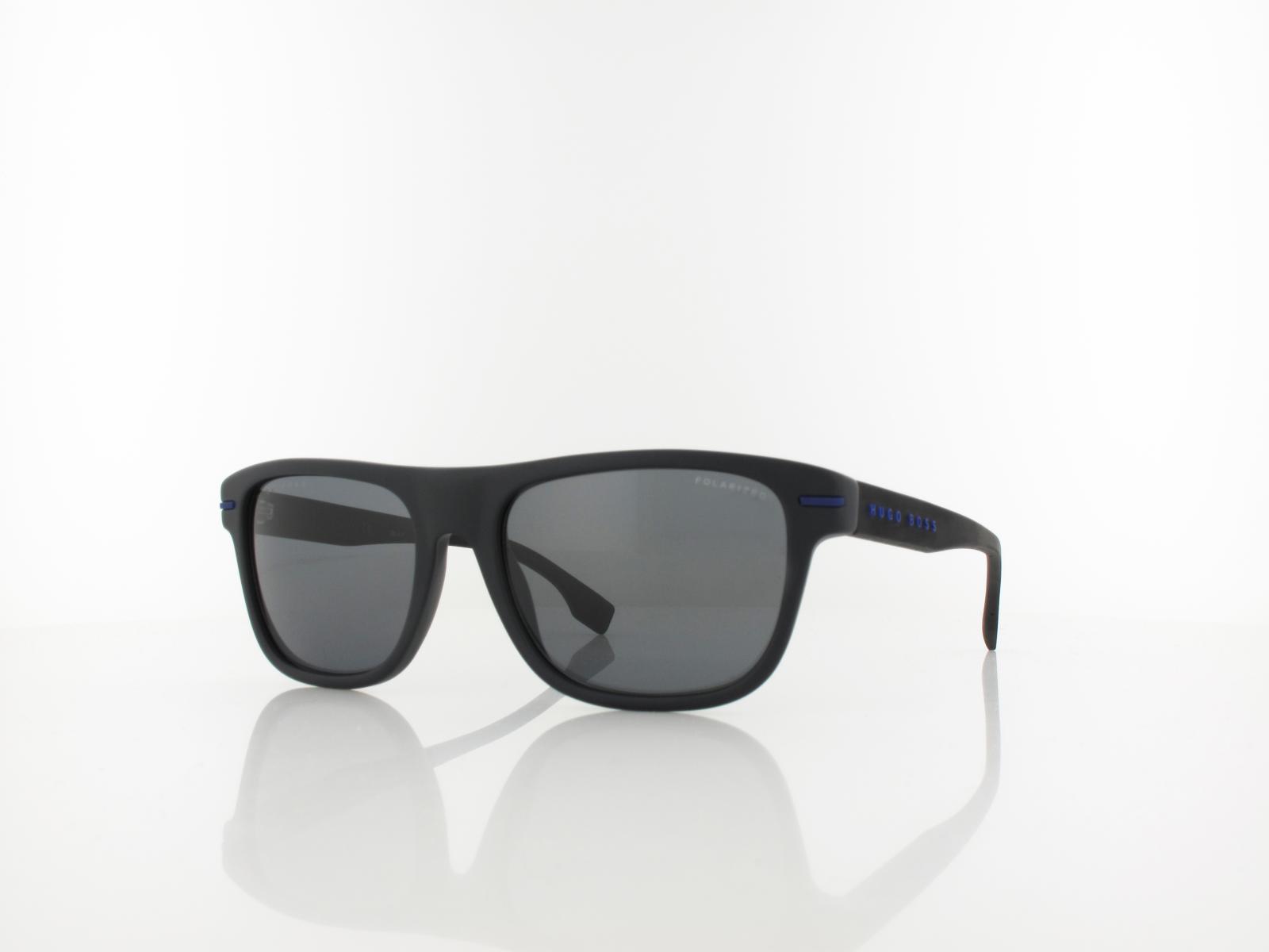 Boss | BOSS 1322/S 0VK/M9 55 | matte black blue / grey polarized