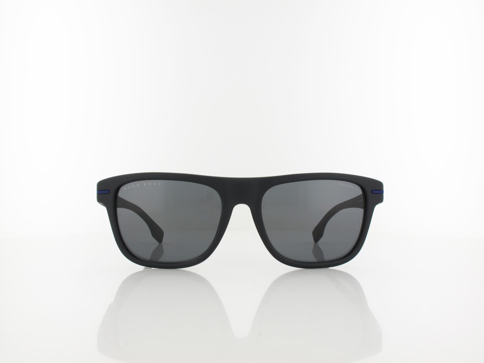 Boss | BOSS 1322/S 0VK/M9 55 | matte black blue / grey polarized