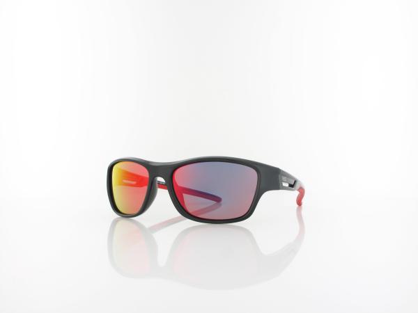 HIS polarized | HPS40103-3 52 | black / smoke with red revo polarized