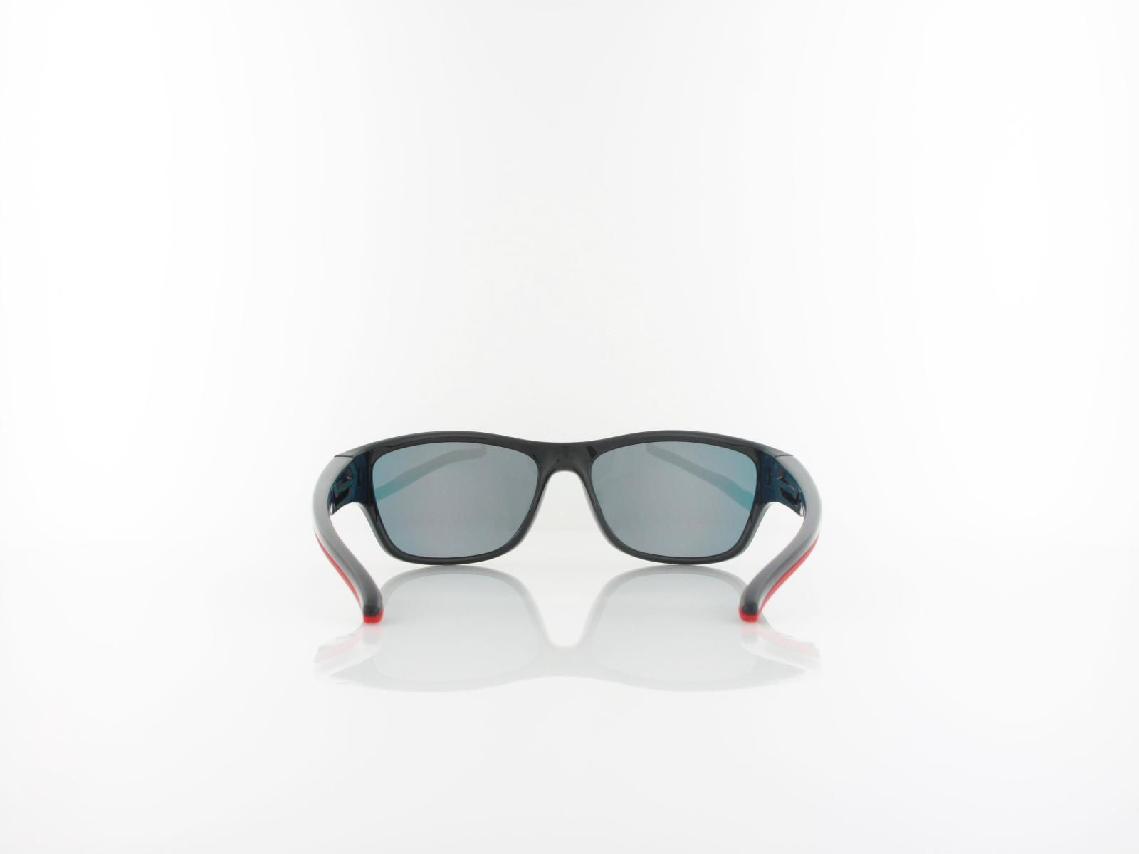 HIS polarized | HPS40103-3 52 | black / smoke with red revo polarized