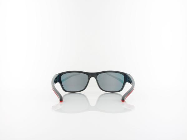 HIS polarized | HPS40103-3 52 | black / smoke with red revo polarized