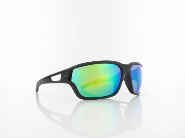 Brilando | Premium Sport M2480 67 | schwarz matt / grün grau grün verspiegelt