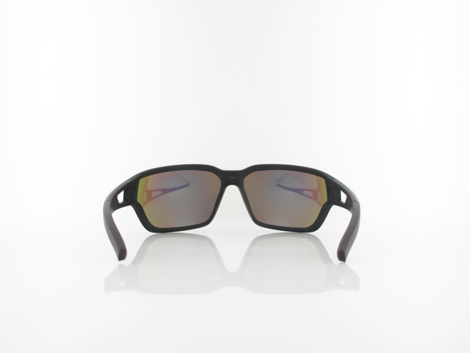 Brilando | Premium Sport M2480 67 | schwarz matt / grün grau grün verspiegelt