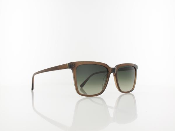 Brilando | Premium S2310 54 | braun transparent / grün grau verlauf 85-65 prozent