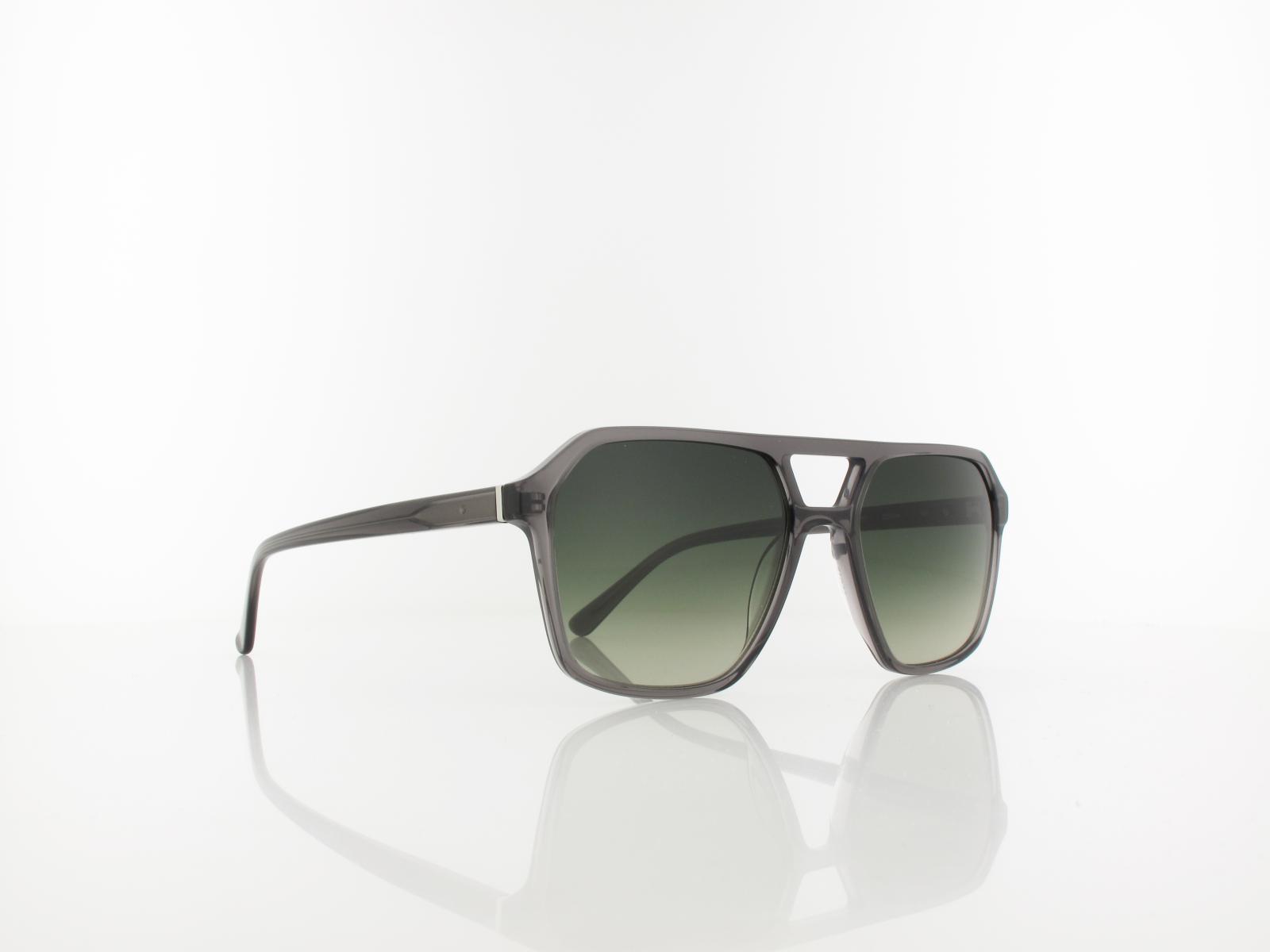 Brilando | Premium S2370 55 | grau transparent / grün grau verlauf 85-65 prozent