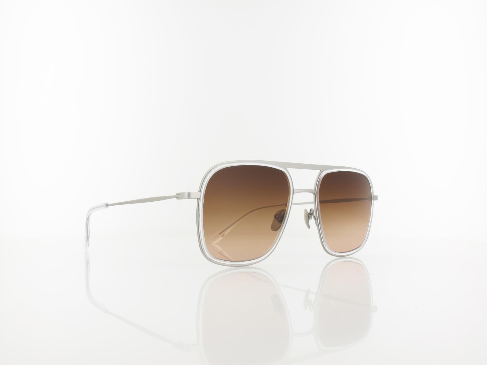 Brilando | Premium  Titan T2380 54 | silber transparent / braun verlauf  85-65 prozent