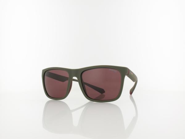 Polaroid | PLD 2141/S 0L9/KL 56 | matt khaki burgundy / rose polarized